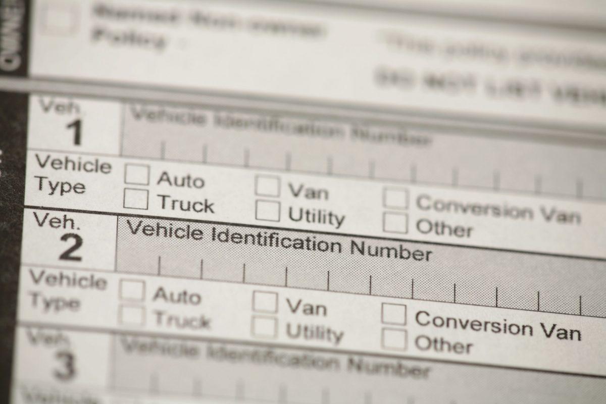 Vin id. Vehicle identification number. Turcke ID number. (Automatic number identification) ani. CODELINK for VIN.