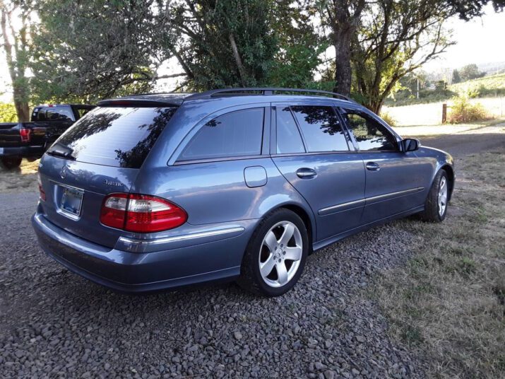 Blue on Blue 2004 Mercedes E500 Wagon with 98k Miles